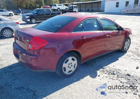 2008 Pontiac G6 Value Leader z USA, uszkodzony, nr VIN 1G2ZF57B084142786